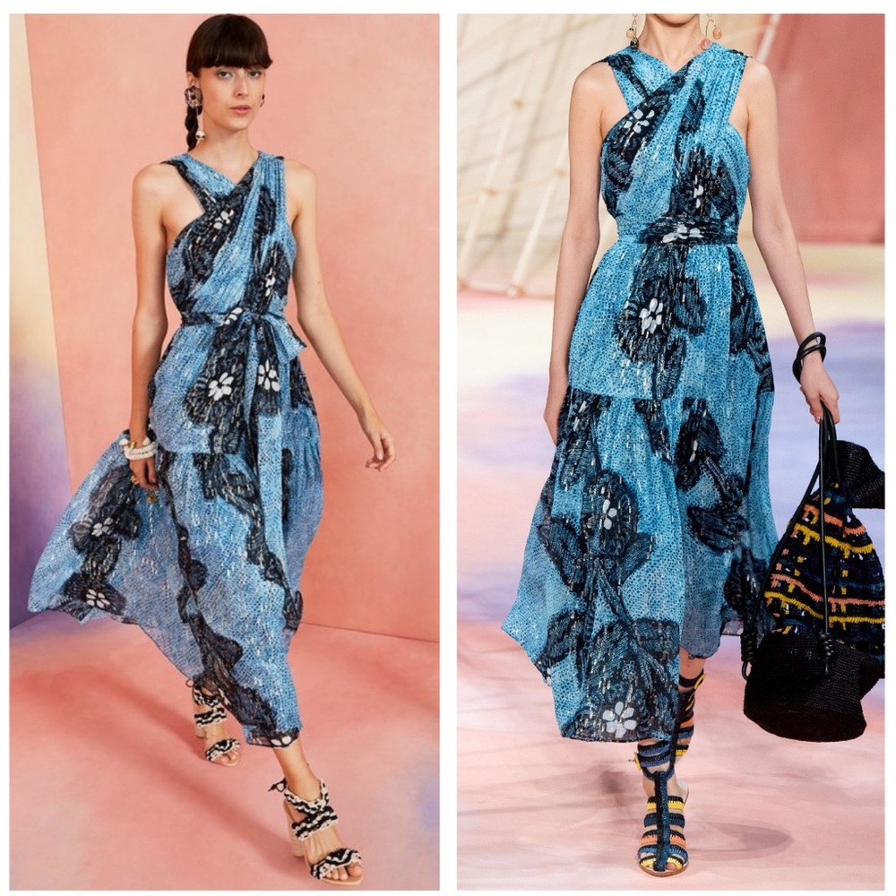 Ulla Johnson Adora Blue Dress Size 0